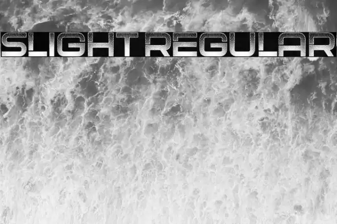 Slight Regular Font examples