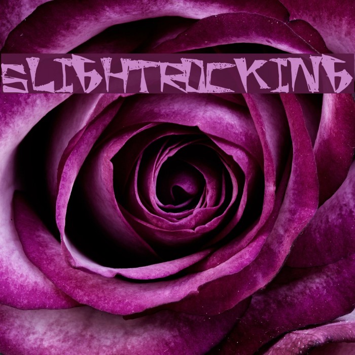 SlightRocking Font examples