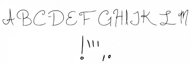 Slightly Cursive Charac Regular Fonte OUTROS PERSONAGENS