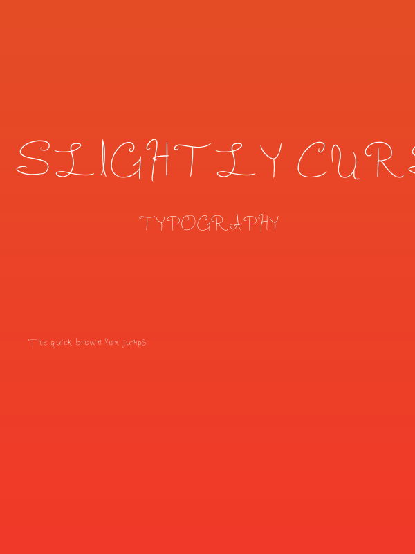 Slightly Cursive Charac Regular Poster