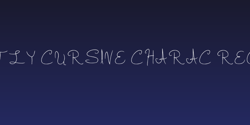 Slightly Cursive Charac Regular Social Header
