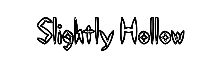Slightly Hollow Fonte
