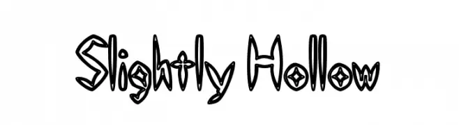 Slightly Hollow  Fuentes Gratis Descargar