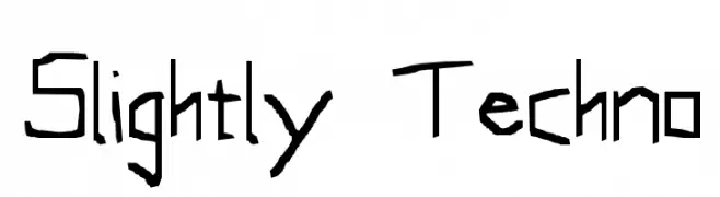 Slightly Techno  フリーフォントのダウンロード