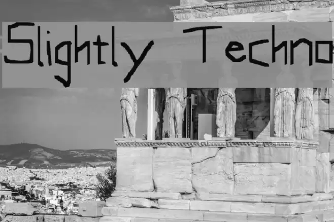 Slightly Techno Font examples