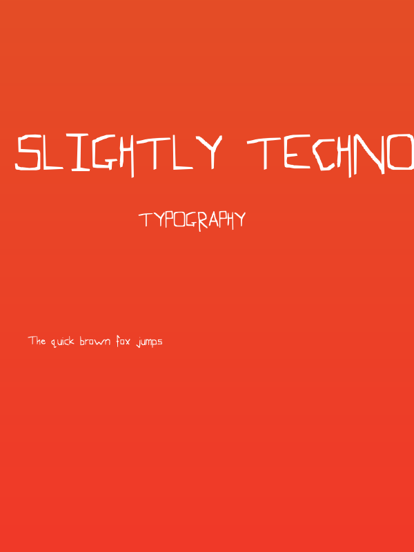 Slightly Techno Poster