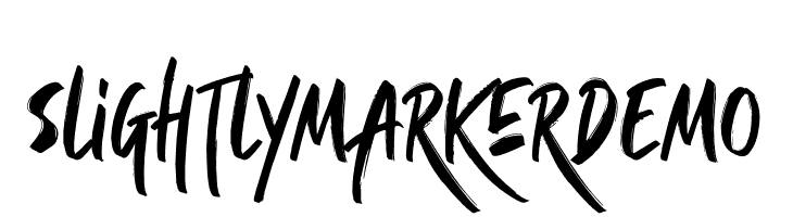 SlightlyMarkerDEMO  font caratteri gratis