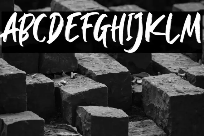 SlightlyMarkerDEMO Font examples