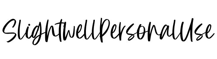 Slightwell Personal Use  font caratteri gratis