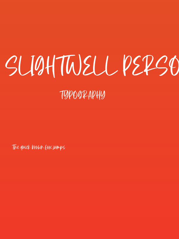 Slightwell Personal Use Poster