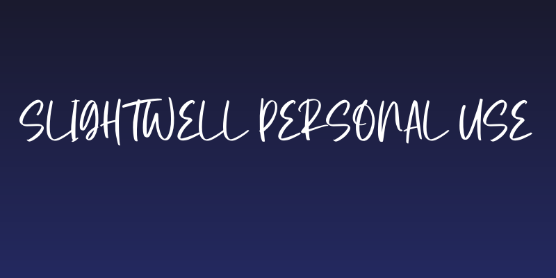 Slightwell Personal Use Social Header