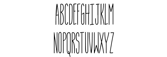 Slim Chef Font LOWERCASE