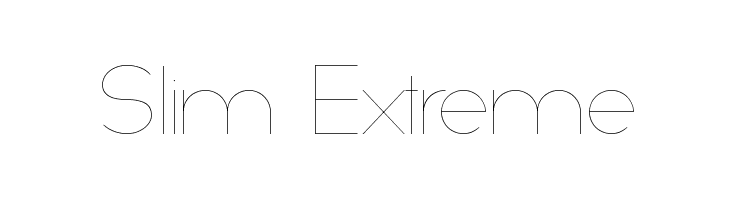 Slim Extreme  les polices de caractères gratuit tlcharger
