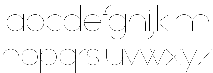 Slim Extreme Font LOWERCASE