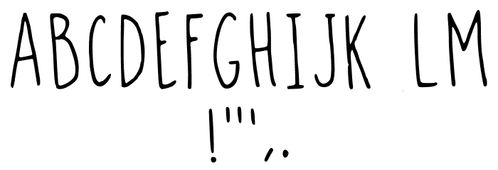 Slim Handwritten Regular Font OTHER CHARS