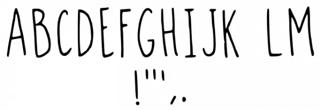 Slim Handwritten Regular خط محارف أخرى