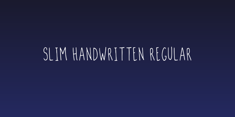 Slim Handwritten Regular Social Header