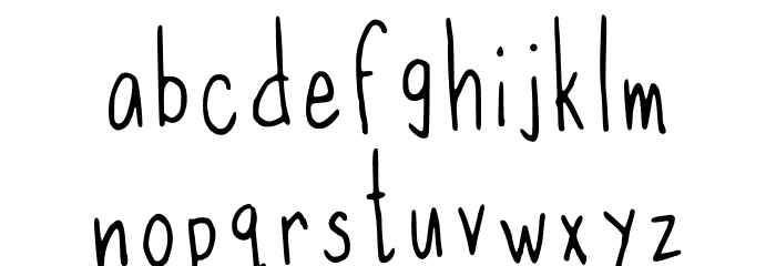 Slim Handwritten Regular Font LOWERCASE