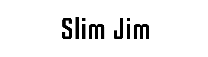 Slim Jim フォント