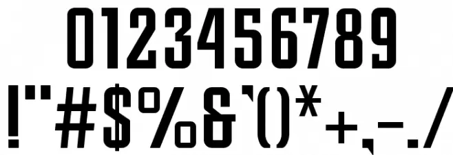 Slim Jim Font OTHER CHARS