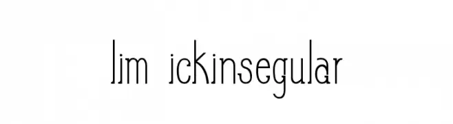 Slim PickinsRegular  Frei Schriftart Herunterladen