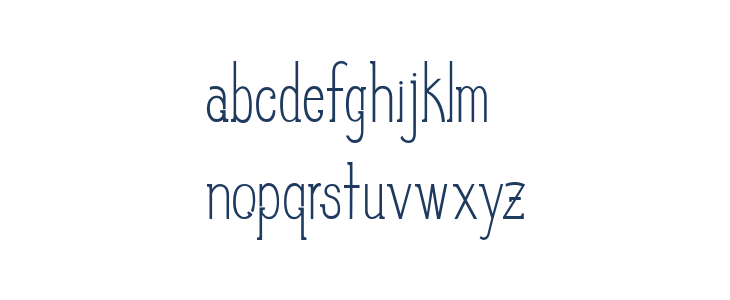 Slim PickinsRegular Lowercase