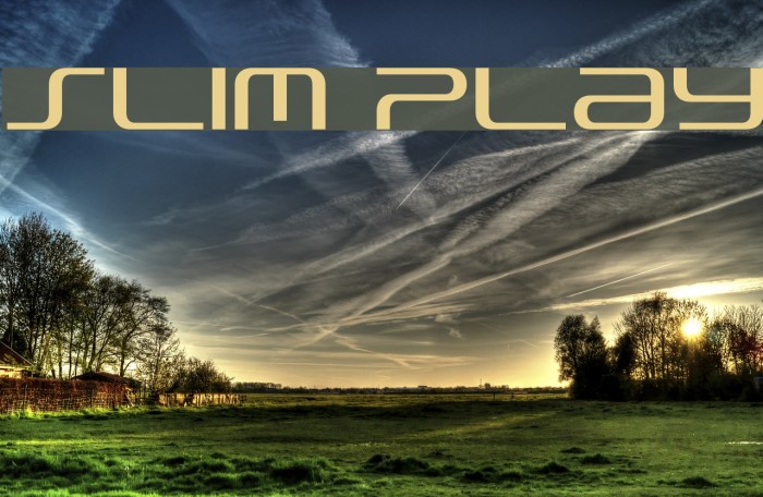 Slim Play Font examples