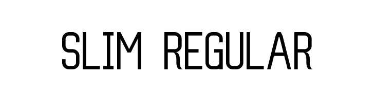 Slim Regular Font