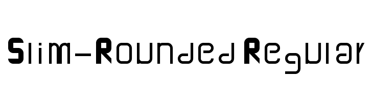 Slim-Rounded Regular  font caratteri gratis