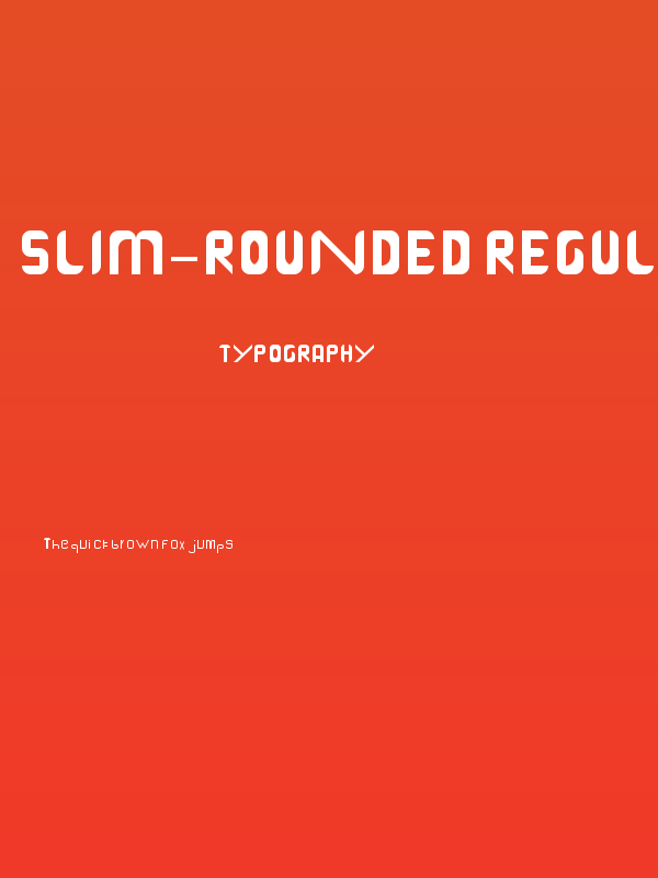 Slim-Rounded Regular Poster