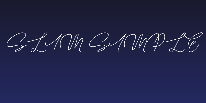 Slim Simple Social Header