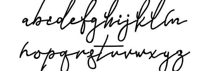 Slim Simple Font LOWERCASE
