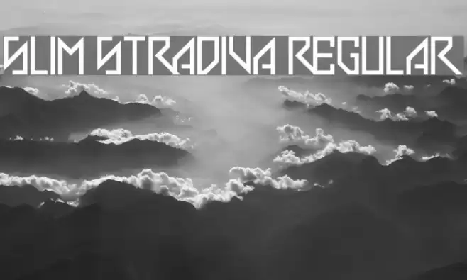 Slim Stradiva Regular Font examples