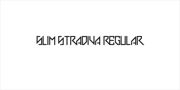 Slim Stradiva Regular Logo