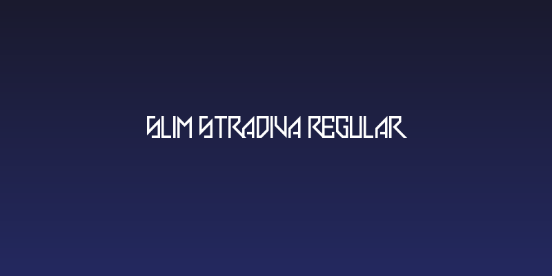 Slim Stradiva Regular Social Header