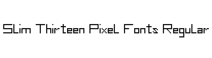 Slim Thirteen Pixel Fonts Regular  font caratteri gratis