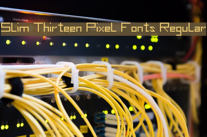 Slim Thirteen Pixel Fonts Regular Font examples
