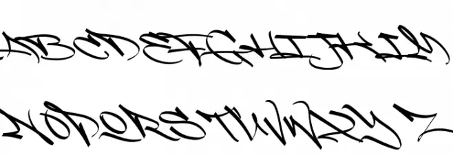 Slim Wandals Alt PERSONAL USE フォント 大文字