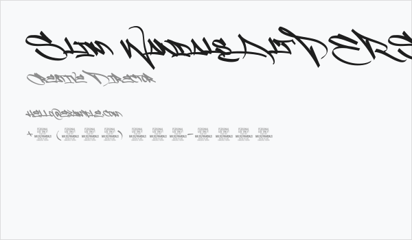 Slim Wandals Alt PERSONAL USE Business Card