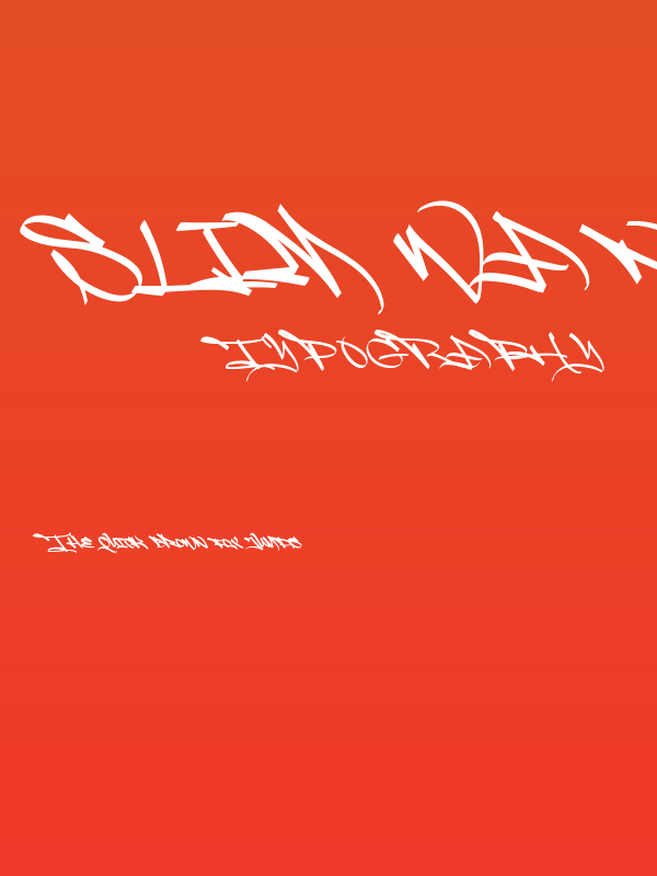 Slim Wandals PERSONAL USE Poster