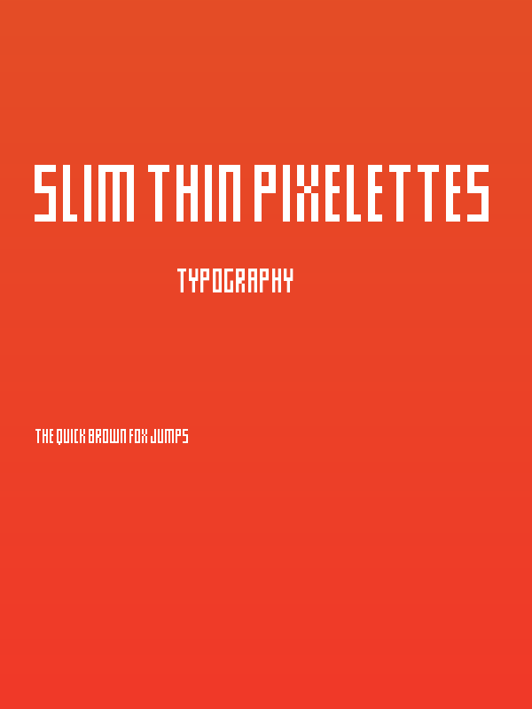 Slim thin pixelettes Poster
