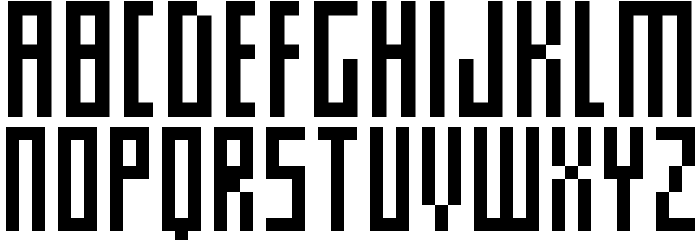 Slim thin pixelettes Font LOWERCASE