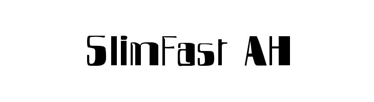 SlimFast AH  免费字体下载