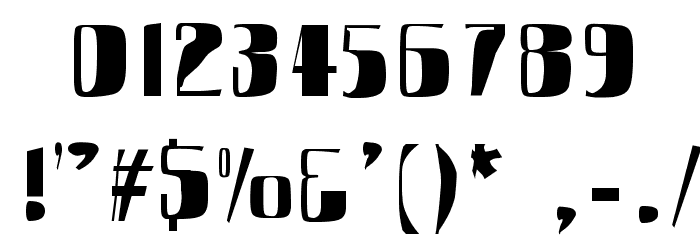 SlimFast AH Font OTHER CHARS