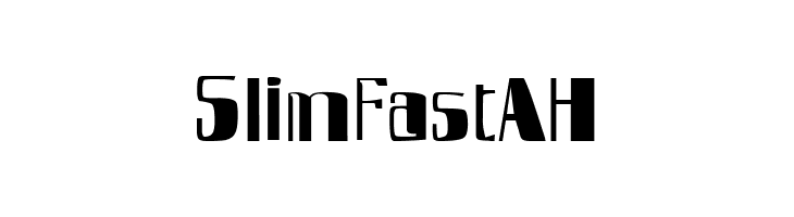 SlimFast AH  Frei Schriftart Herunterladen
