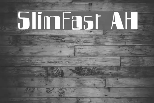 SlimFast AH Шрифта examples