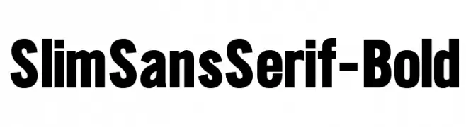 SlimSansSerif-Bold  नि: शुल्क फ़ॉन्ट्स डाउनलोड