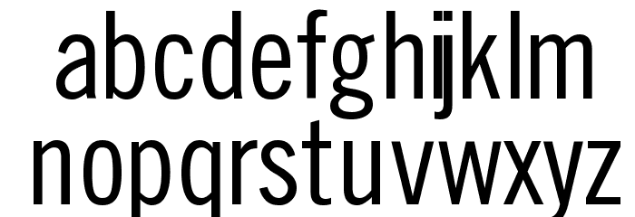SlimSansSerif Font LOWERCASE