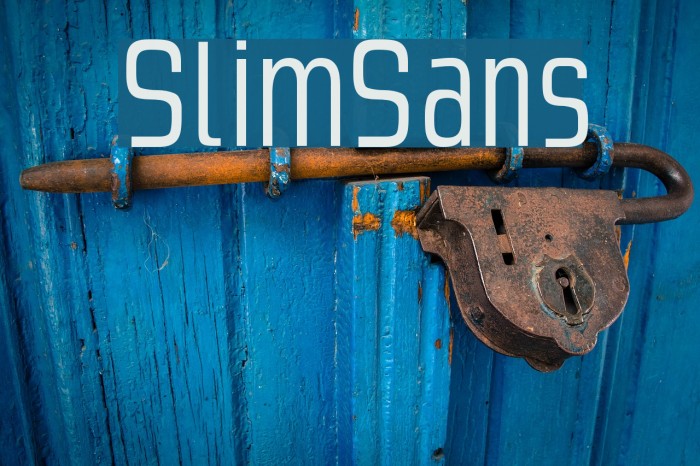 SlimSans Font examples