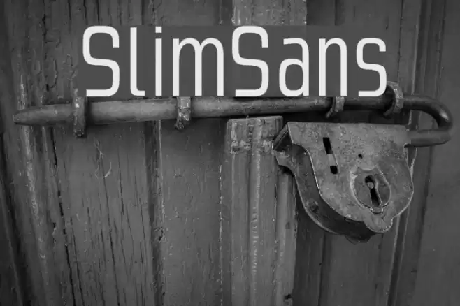 SlimSans Font examples